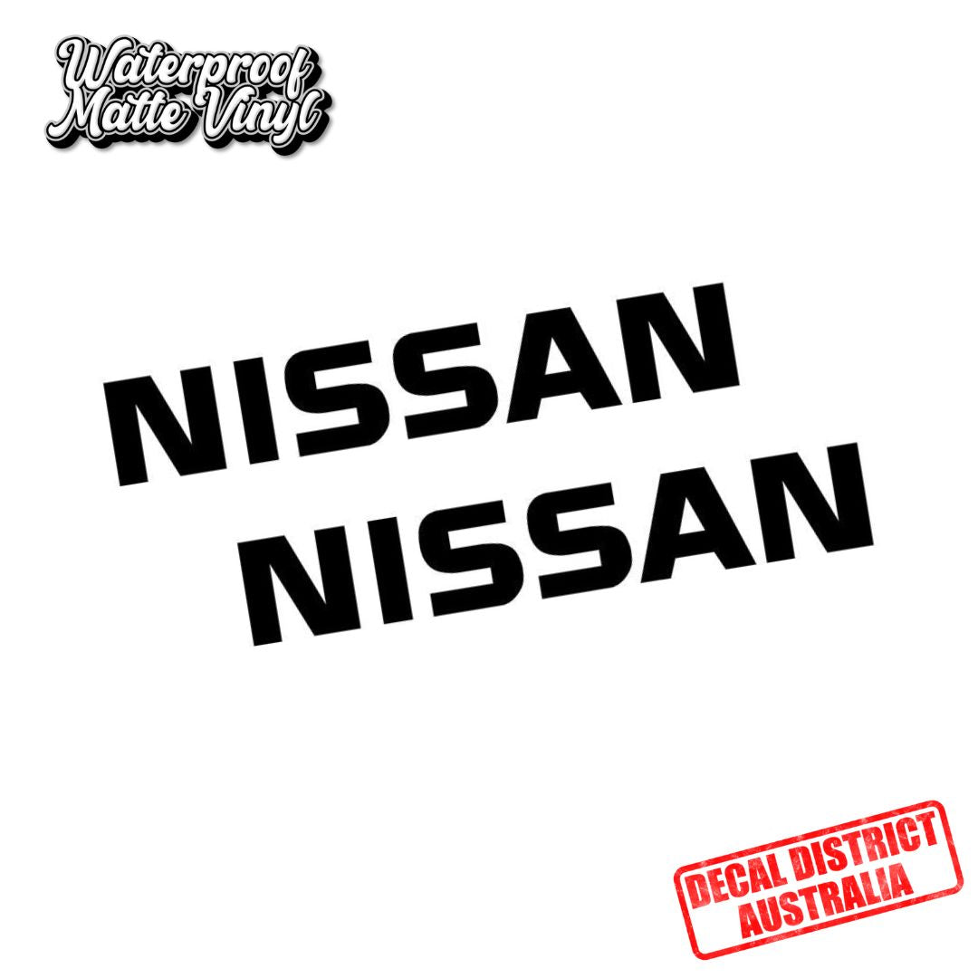Pair of NISSAN Decals - Multiple Sizes - Die Cut Vinyl