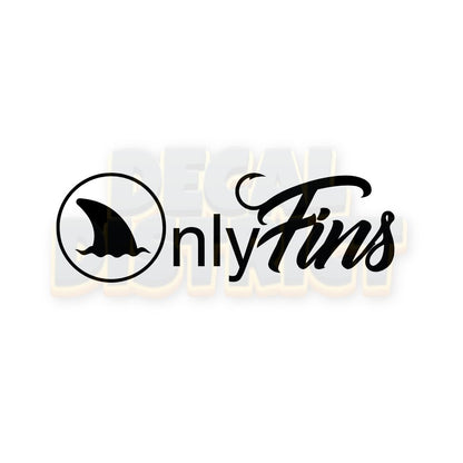 Only Fins - Funny Fishing Decal - 20cm