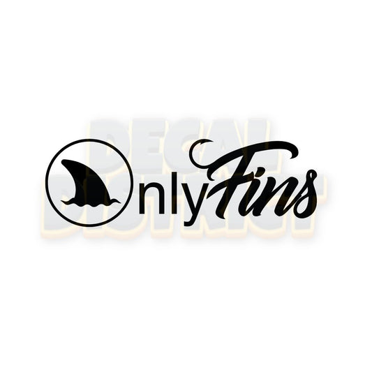 Only Fins - Funny Fishing Decal - 20cm