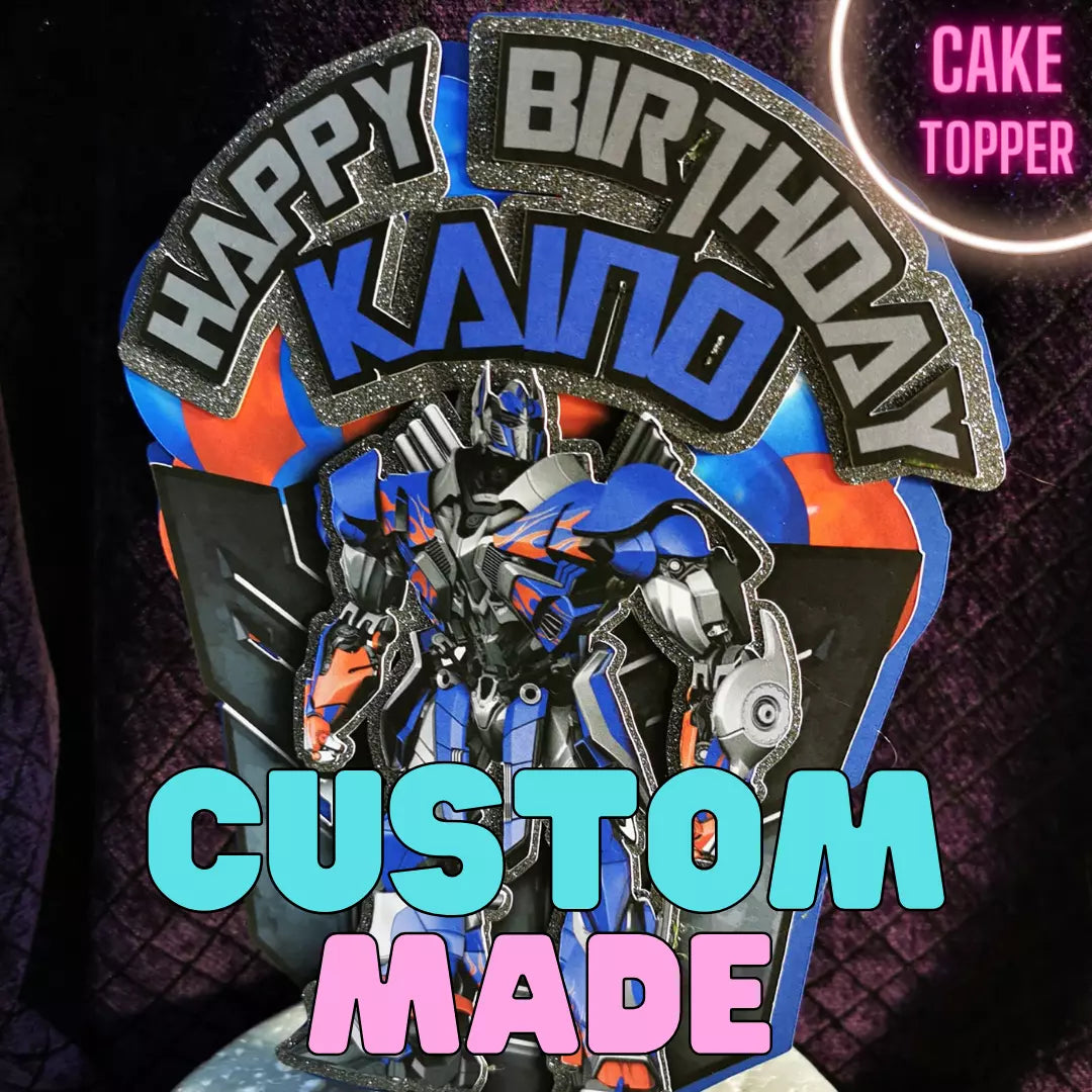 Custom Made - Optimus Prime - Cake Topper