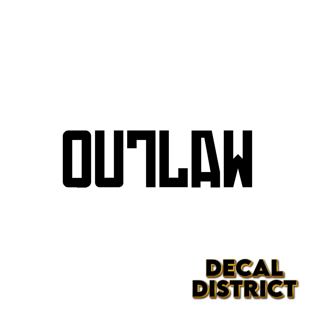 Outlaw - OU7AW- Vinyl Decal - 20cm