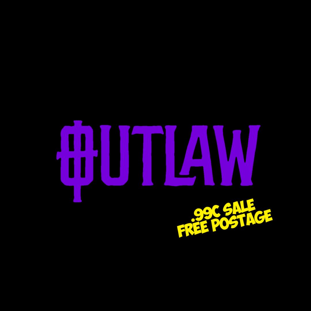Outlaw - Purple Premium Vinyl Decal - 14cm
