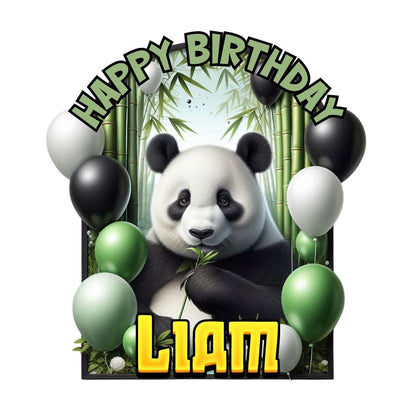 Custom Layered Panda Cake Topper