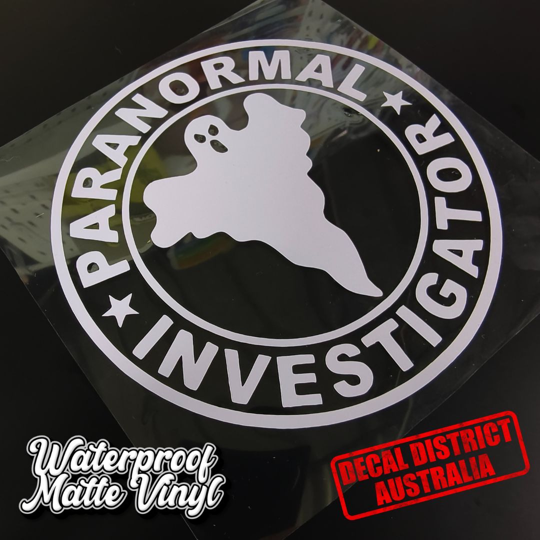 Paranormal Investigators Decal - Funny Decal 14cm