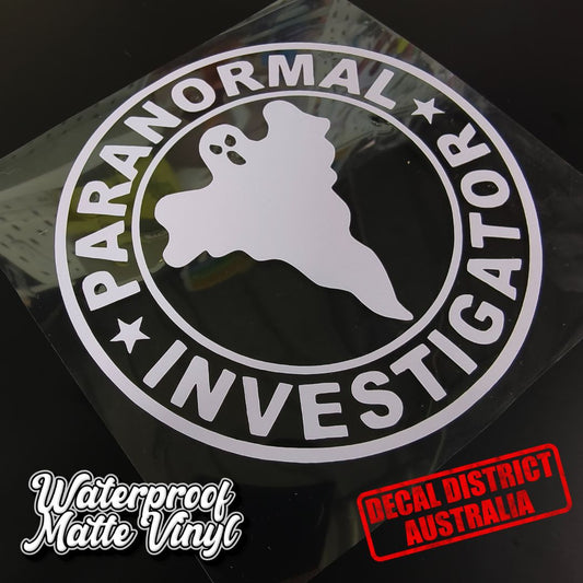 Paranormal Investigators Decal - Funny Decal 14cm