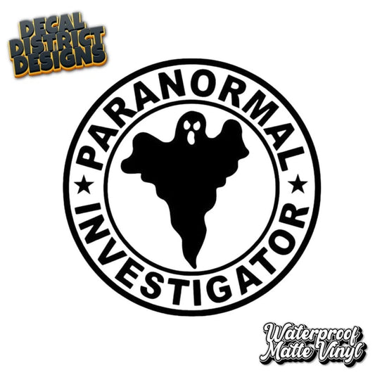 Paranormal Investigators Decal - Funny Decal 14cm