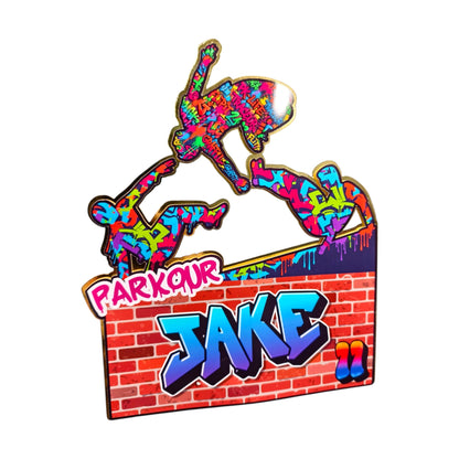 Parkour Custom Cake Topper
