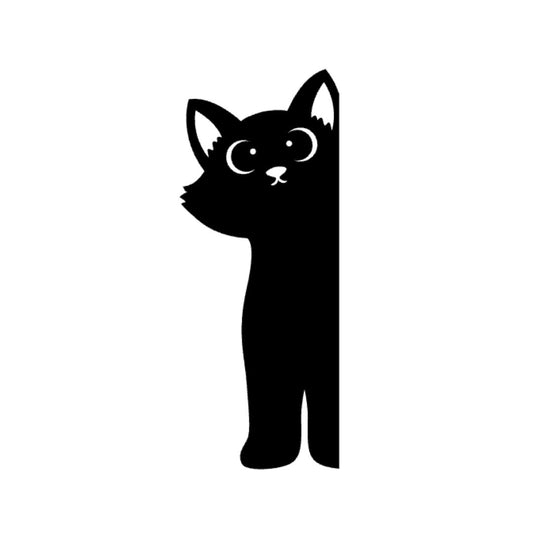 Peeking Cat Vinyl Decal - 14cm