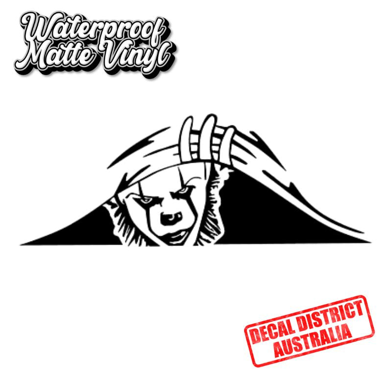 Pennywise Peeking 14cm Decal - Funny