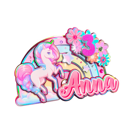 Custom Layered Unicorn Cake Topper