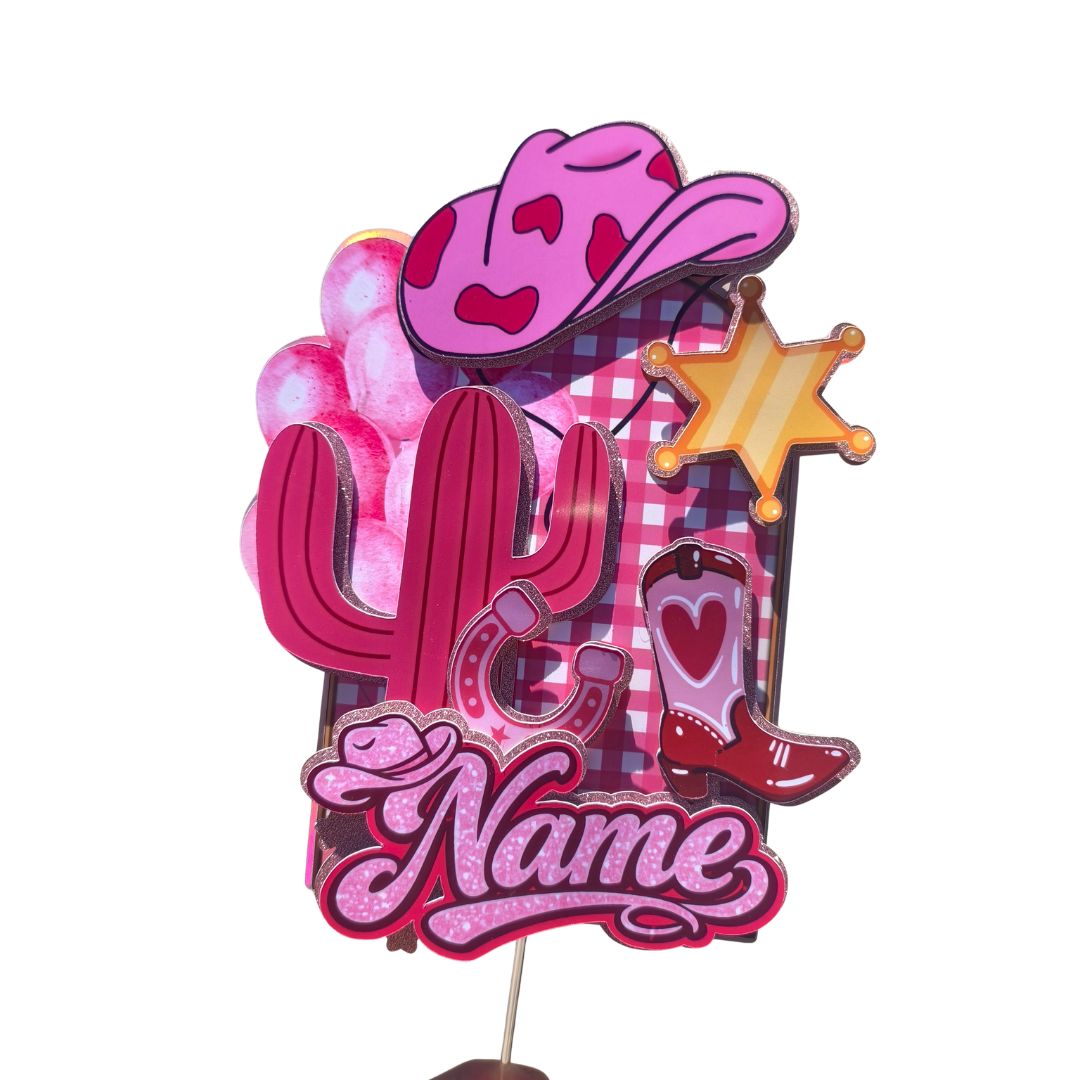 The Leftover Vault: Pink Cowgirl Cake Topper
