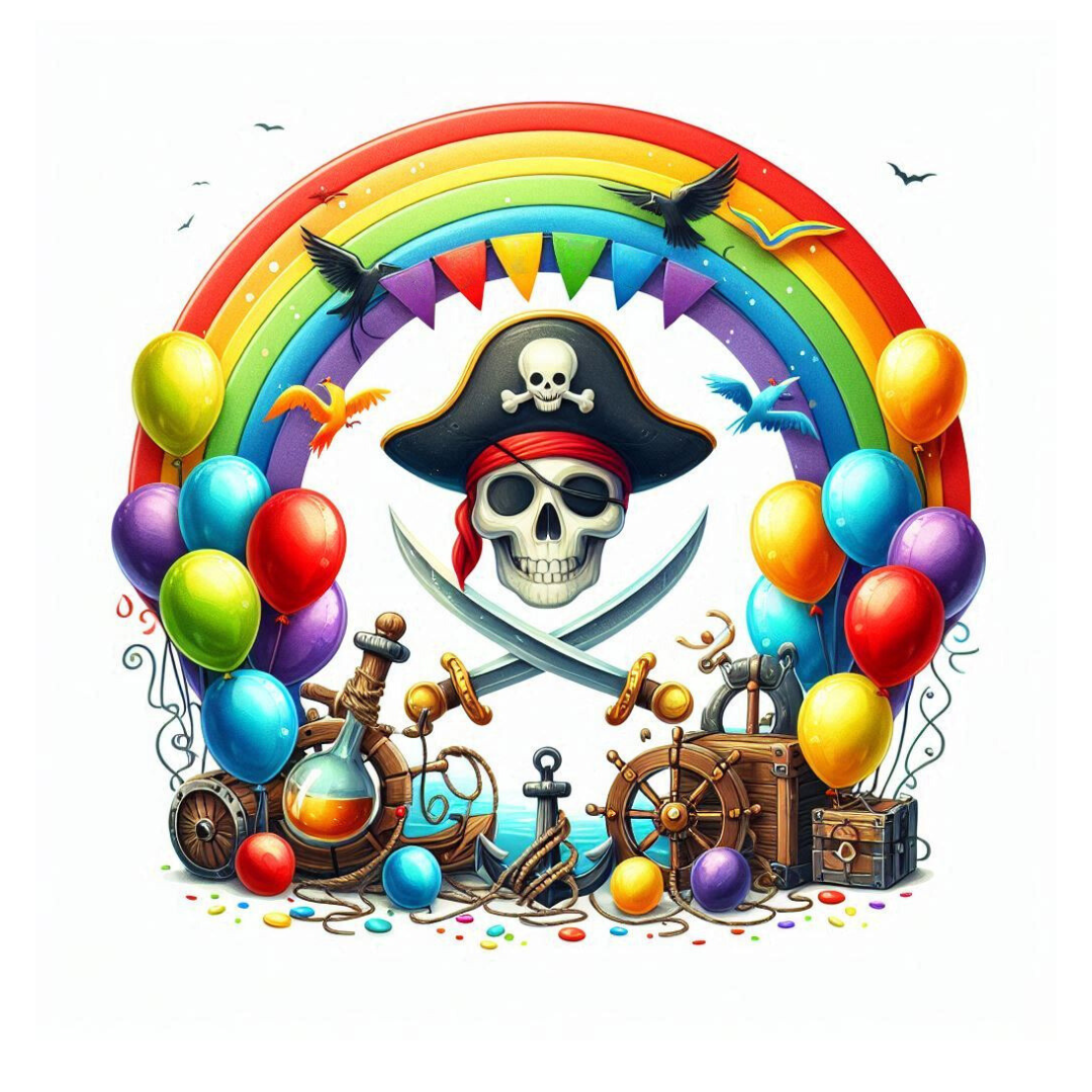 Pirate Party - Basic Cake Topper