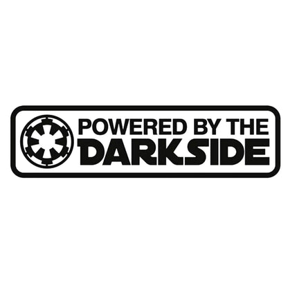 Powered By The Dark Side - Vinyl Cut Decal  - 27 x 7cm