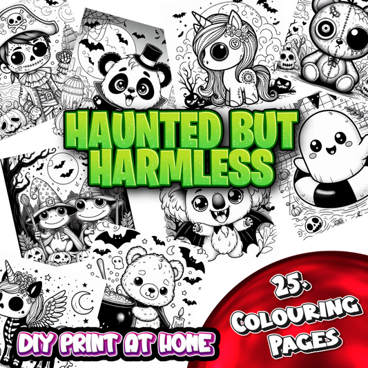 Haunted But Harmless - Digital Colouring Book
