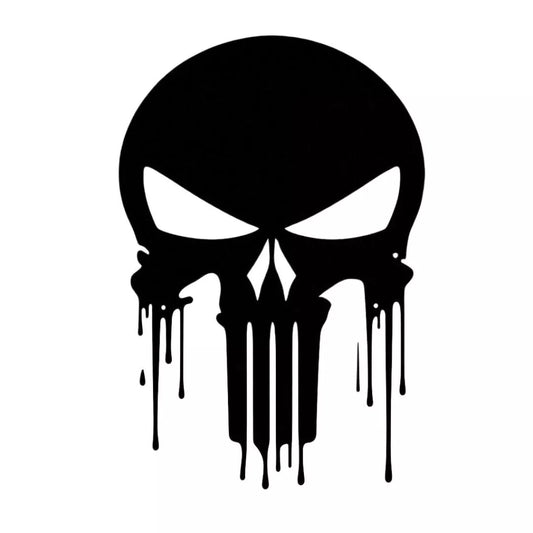 Punisher Dripping Skull Vinyl Decal
