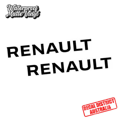 Pair of Renault Decals - Multiple Sizes - Die Cut Vinyl