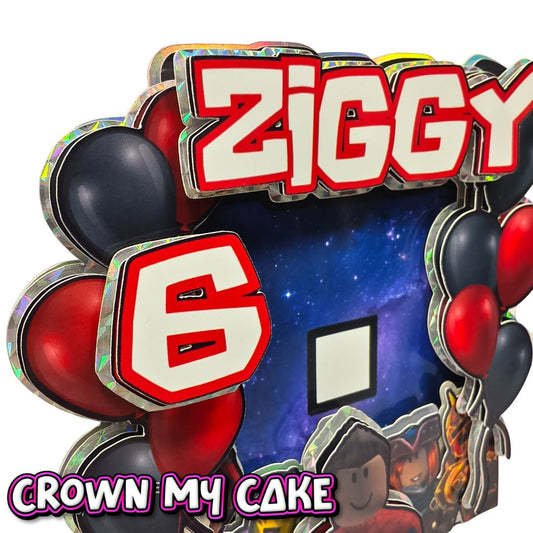 Custom Layered Roblox Cake Topper