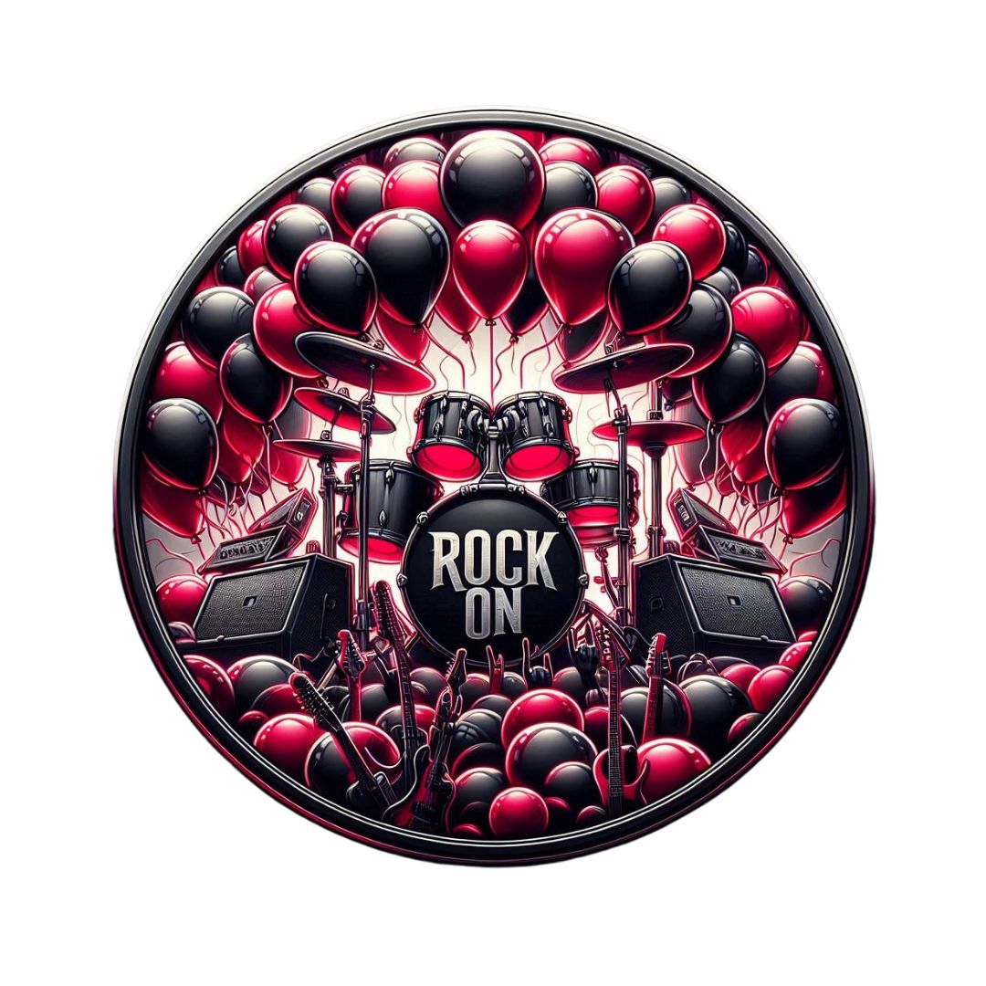 Rock On Cake Topper Bundle + 12 Cupcake Toppers