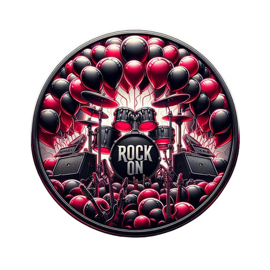 Rock On Cake Topper Bundle + 12 Cupcake Toppers