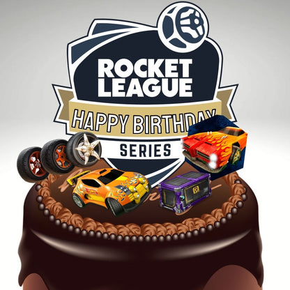 Rocket Car Game - 5 Piece Cake Topper