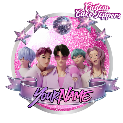 Custom Kpop Cake Topper - Saja Boys Cake Topper