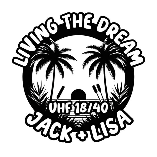 Seaside Camping | Custom UHF Vinyl Decal