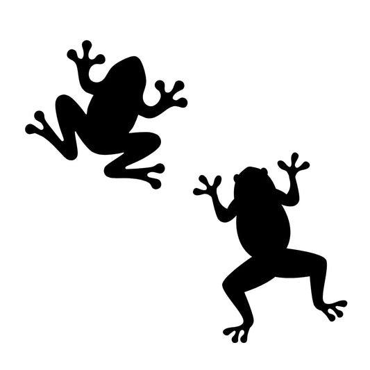 4 x FROG vinyl decals - 5 x 3cm