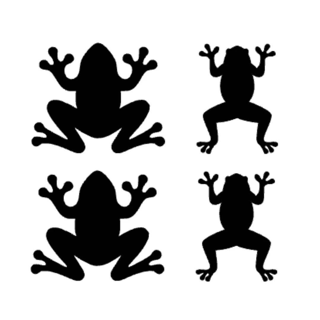 4 x FROG vinyl decals - 5 x 3cm