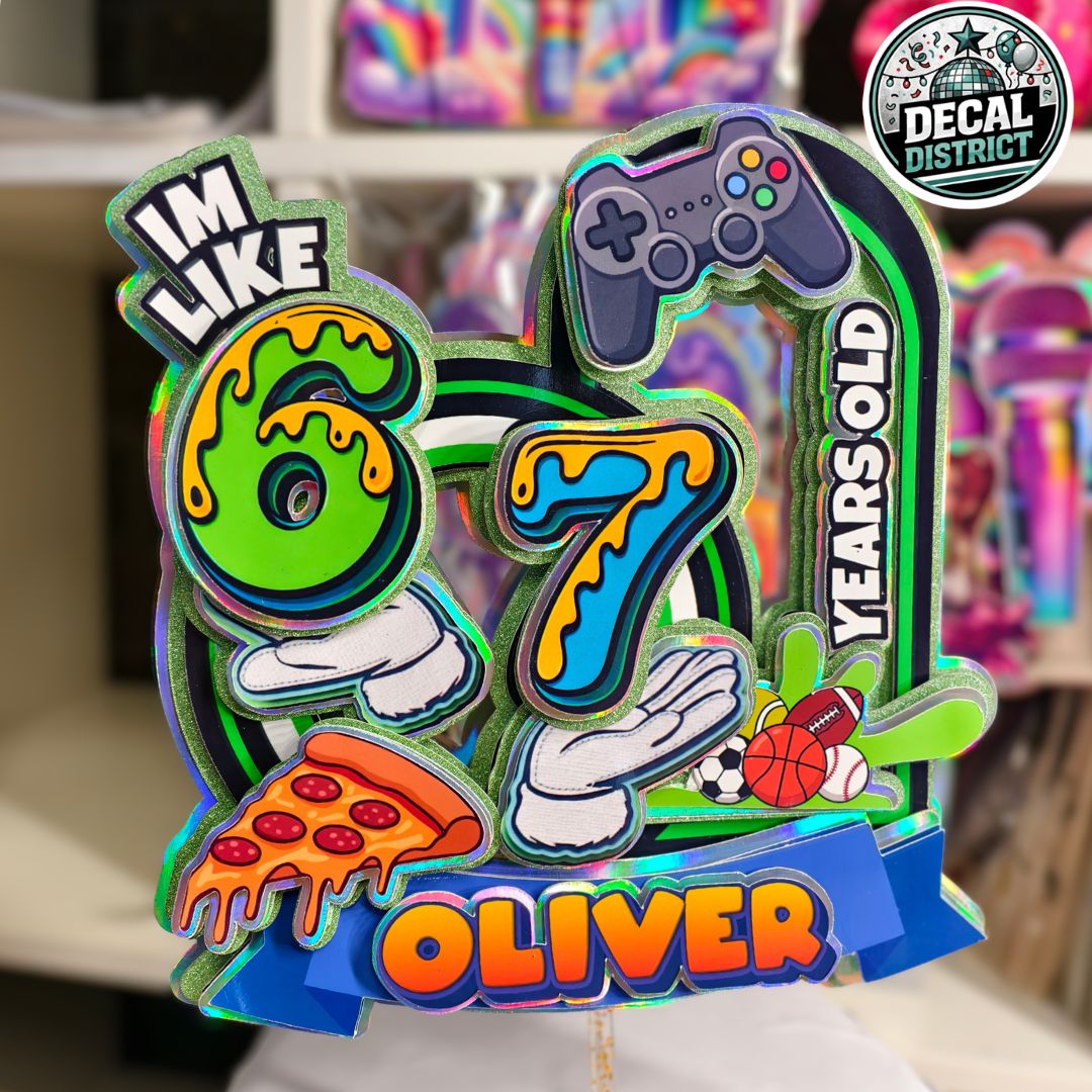 Personalised Cake Topper - Choose Your Own Theme