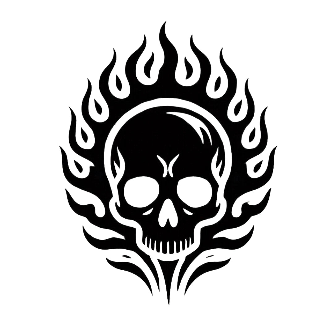 Skull Design IV - Vinyl Decal - Huge Size - 29 x 37cm