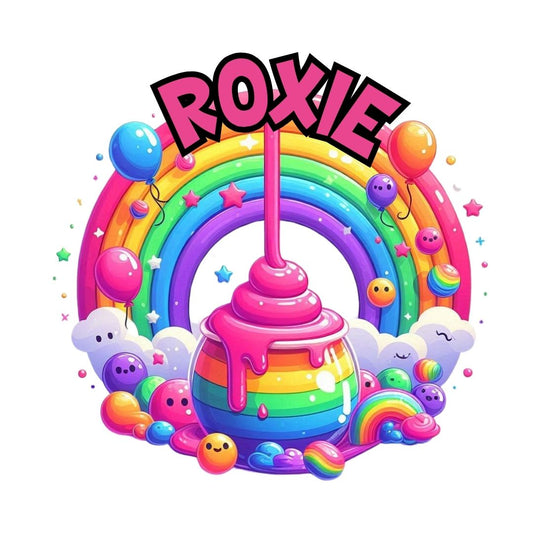 Basic Custom Slime Party Cake Topper & 12 Cupcake Toppers