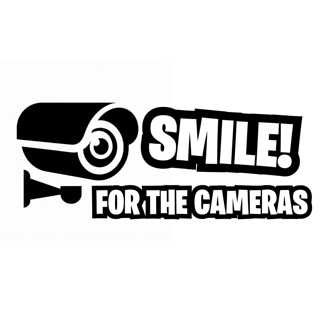 2x Smile For The Cameras! - CCTV Decal – Decal District