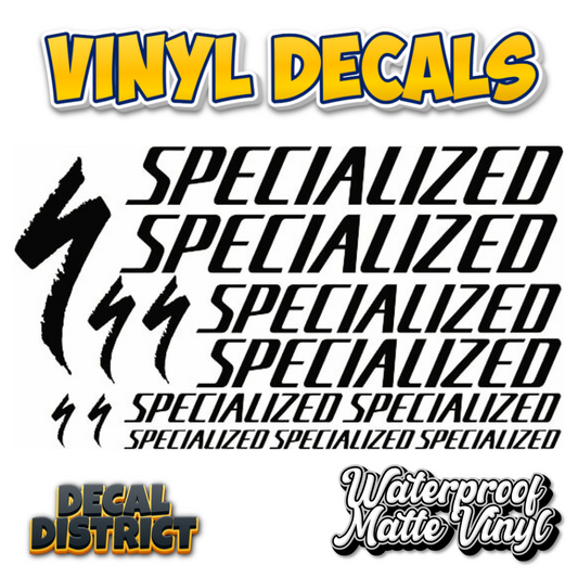 Specialized Bike Frame Decal Sheet