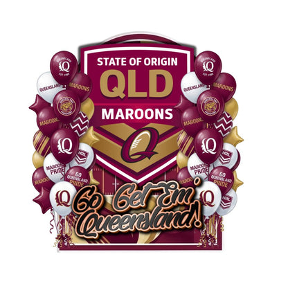 QLD State of Origin Inspired Cake Topper Personalised Cardstock Birthday Decoration