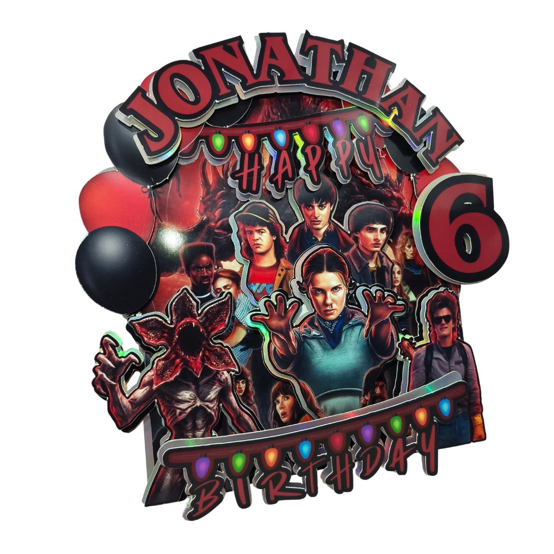 Stranger Things – Custom Birthday Topper