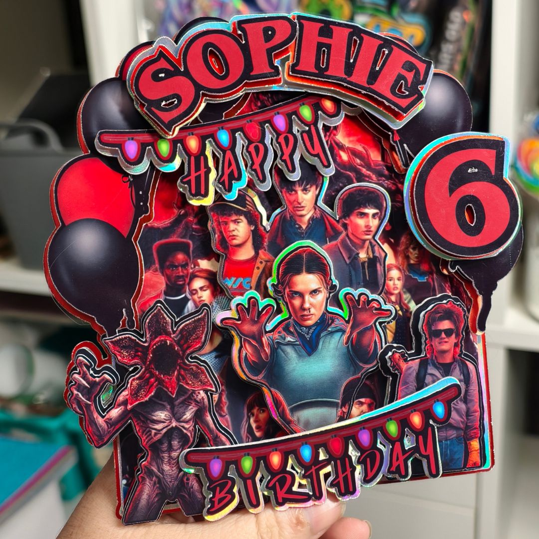 Stranger Things – Custom Birthday Topper