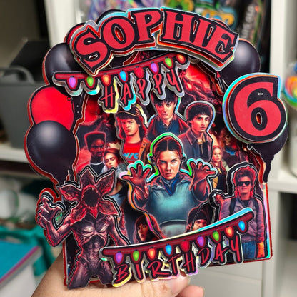 Stranger Things – Custom Birthday Topper