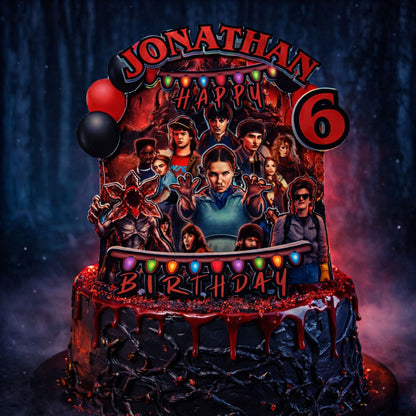 Stranger Things – Custom Birthday Topper