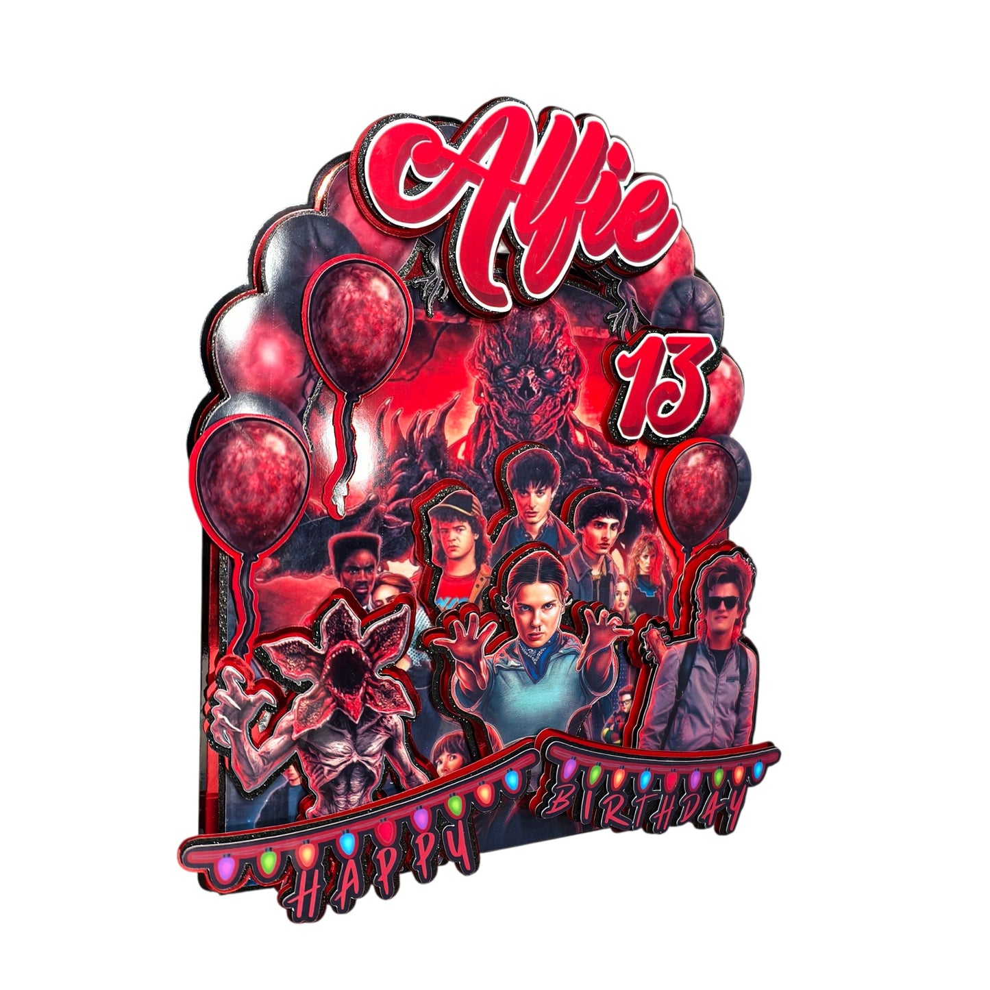 Stranger Things – Custom Birthday Topper