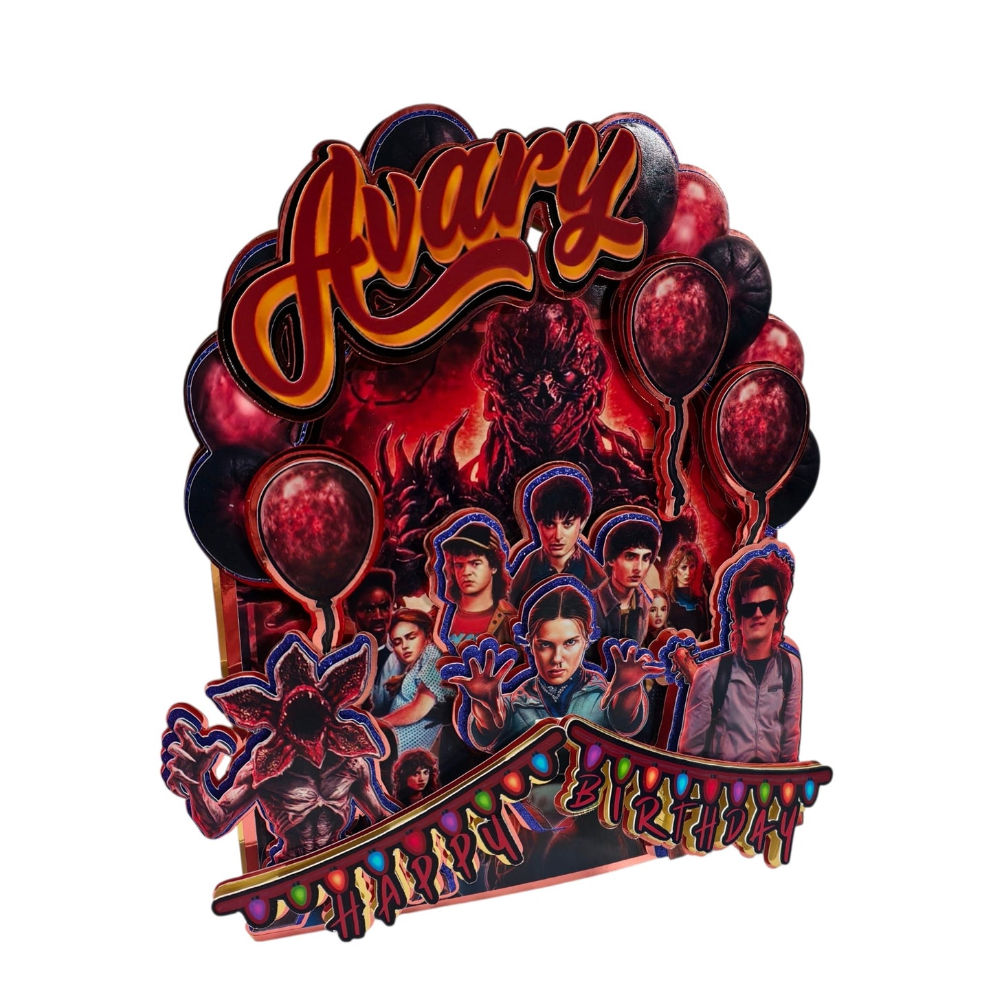 Stranger Things – Custom Birthday Topper