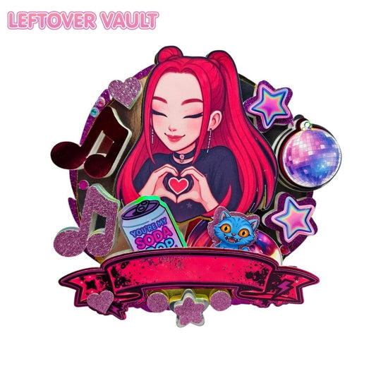 The Leftover Vault: Kpop Mira Purple Gold Glitter