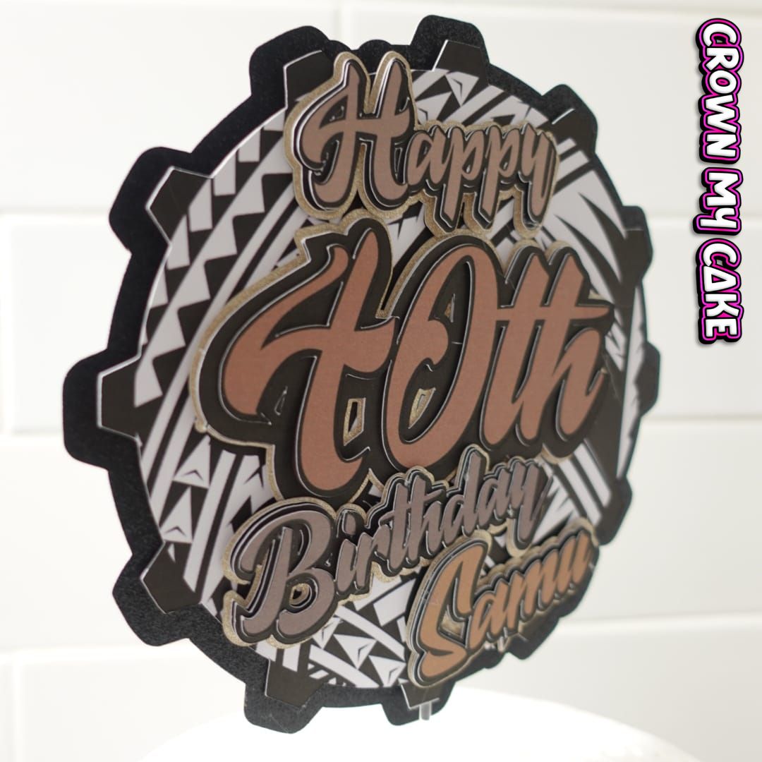 Personalised Cake Topper - Choose Your Own Theme