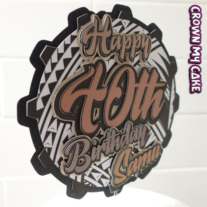 Personalised Cake Topper - Choose Your Own Theme