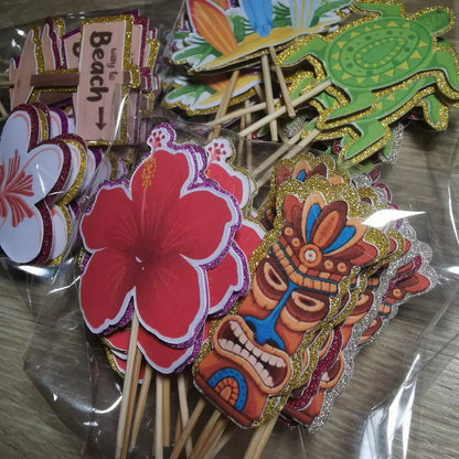 Custom Made Hawaii Tropical - Cake Topper - Decoration