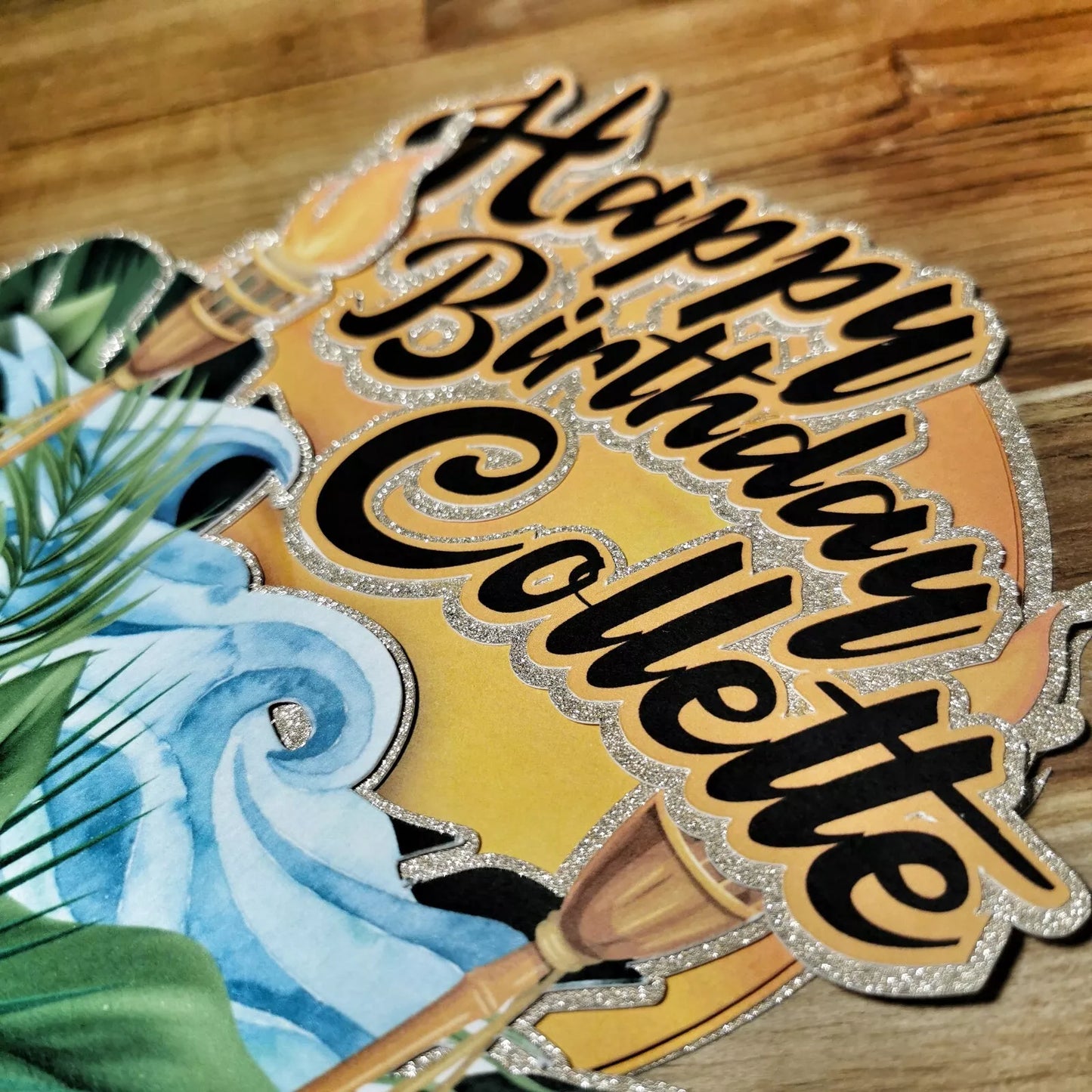 Custom Made Hawaii Tropical - Cake Topper - Decoration