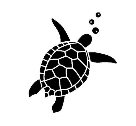 Turtle Vinyl Decal - XL Size Available | Design 1