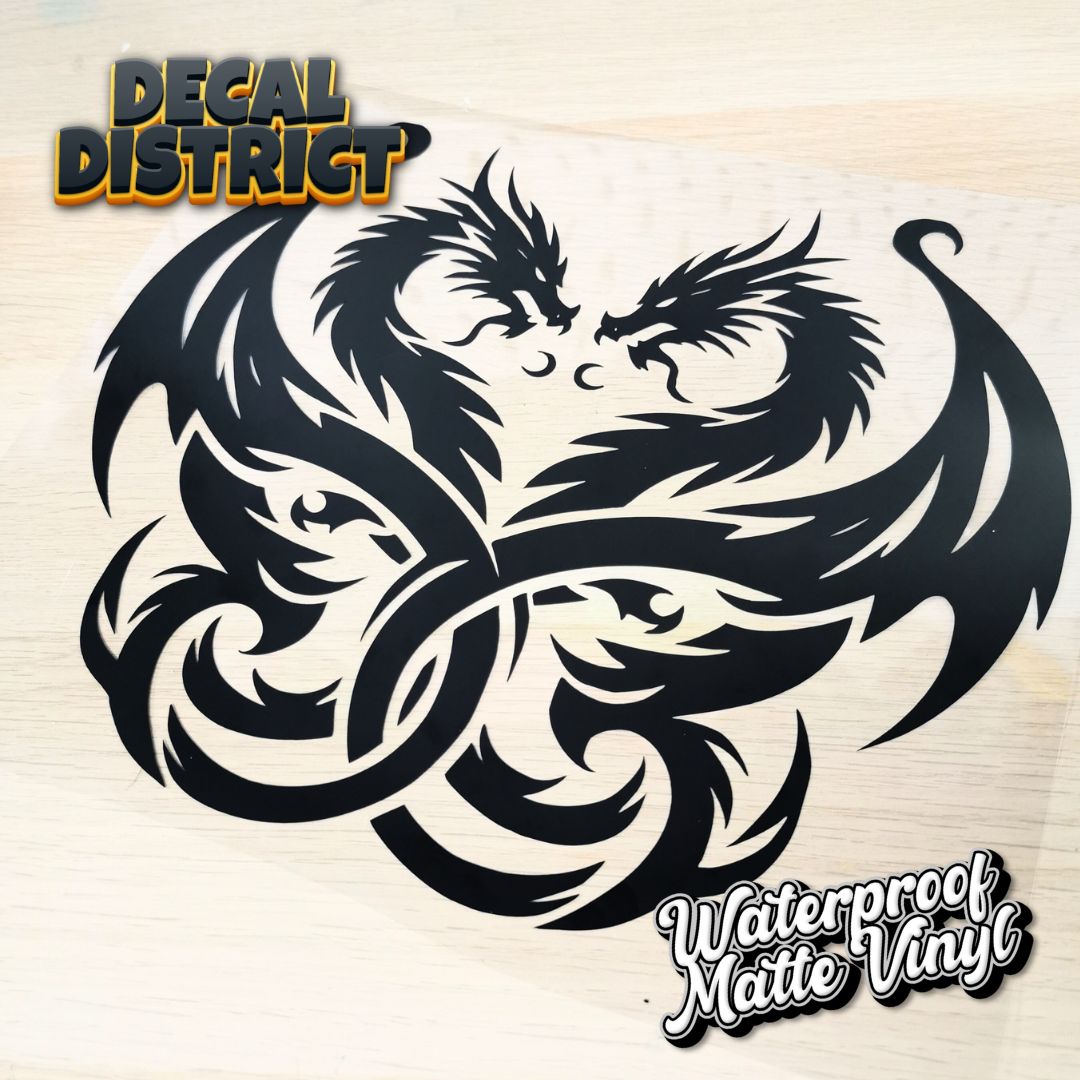 Dragons Vinyl Decal - XL Size - 29cm