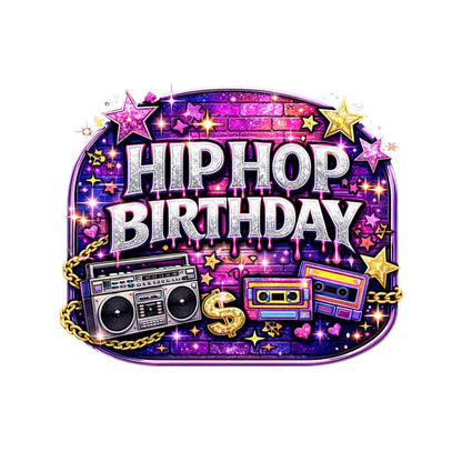 90s Y2K Hip Hop Rap Custom Cake Topper