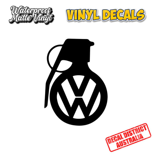 Grenade - German Car Vinyl Decal - 14cm