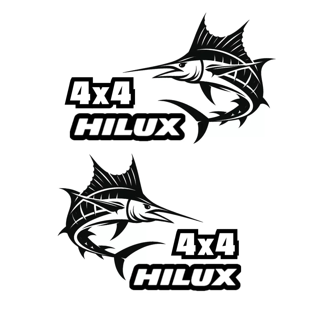Hilux 4x4 - Marlin - Fishing 4WD Vinyl Decal